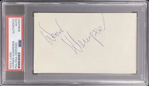 Werner Klemperer Signed Index Card Actor Hogans Heroes Klink Autograph PSA/DNA - Picture 1 of 3