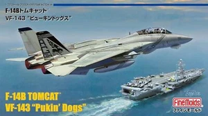 Fine Mold 1/72 Jet Aircraft Series America F-14B TomcatTM VF-143 Pukin Dogs Plas - Picture 1 of 5