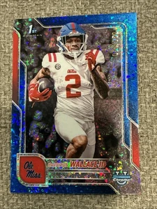 2025 Bowman U Chrome Harrison Wallace III 1st Blue Mini-Diamond Refractor /150 - Bild 1 von 2