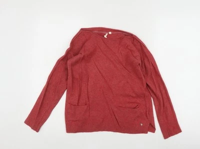 Jersey rojo para mujer White Stuff, talla 8, mezcla de cachemir Foto 1 de 4