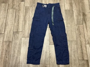 Pantalones cargo G-Star RAW para mujer 28 azul marino bolsa de papel pierna ancha con cinturón D17044-A785-082 - Imagen 1 de 11