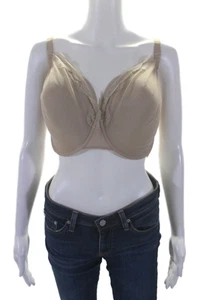 Natori Womens Laced Elusive Full Fit Contour Solid Bra Beige Size 42G - Picture 1 of 7