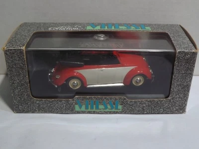 Vitesse Red & Whit 1949 Volkswagen Open Cabriolet with Plastic Display Case 1/43 - Image 1 of 4