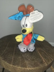 Garfield Odie Plush 8” Pajamas Bunny Slippers Paws Bedtime Doll Stuffed - Picture 1 of 11