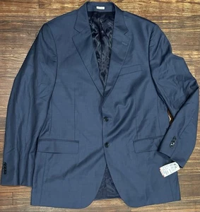 Peter Millar Navy Blue Suit Blazer 100% Wool Size 44T Golf Preppy NEW Tags - Picture 1 of 11