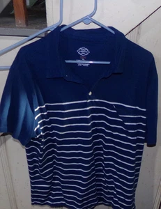 HERREN ST JOHNS BAY POLO XXL BLAU MIT WEISSEN STREIFEN S/S - Bild 1 von 2