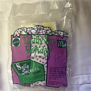 1993 McDonalds Happy Meal Totally Toy Holiday Sally Secrets Figur Puppe Neu in Verpackung - Bild 1 von 4