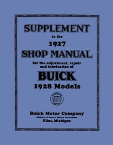 Service Manual for 1928 Buick - Picture 1 of 7