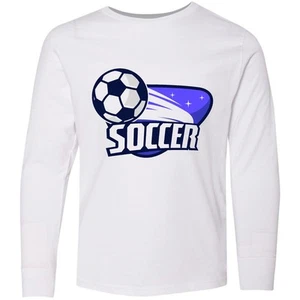Inktastic Soccer Stars Youth Long Sleeve T-Shirt Futbol Tee Kids Children Child - Picture 1 of 3