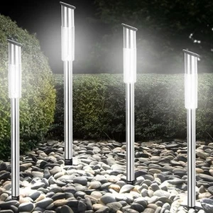 2er Set Solarlampe LED 70cm Gartenlampe Wegeleuchte Solarleuchte Garten Außen - Bild 1 von 4