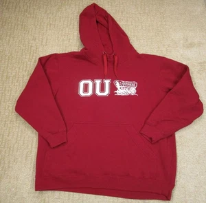 Oklahoma Sooners Hoodie Men 3XL Red OU NCAA Football Sweatshirt Pullover College - Picture 1 of 7