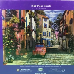 Re-Marks Rue Francais 1500 Piece Jigsaw Puzzle 24"x33" W/ Mini Poster Sealed - Picture 1 of 6