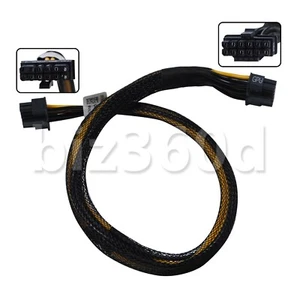 12Pin to 16 Pin 40CM GPU Power Cable for Dell R750 R750XA R7525 to RTX4090 F8NXW - Photo 1/10