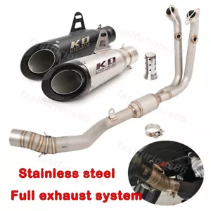 Slip On For CF-Moto 450SR 450NK 450SS 2022-2025 Exhaust System Header Mid Pipe - Picture 1 of 14