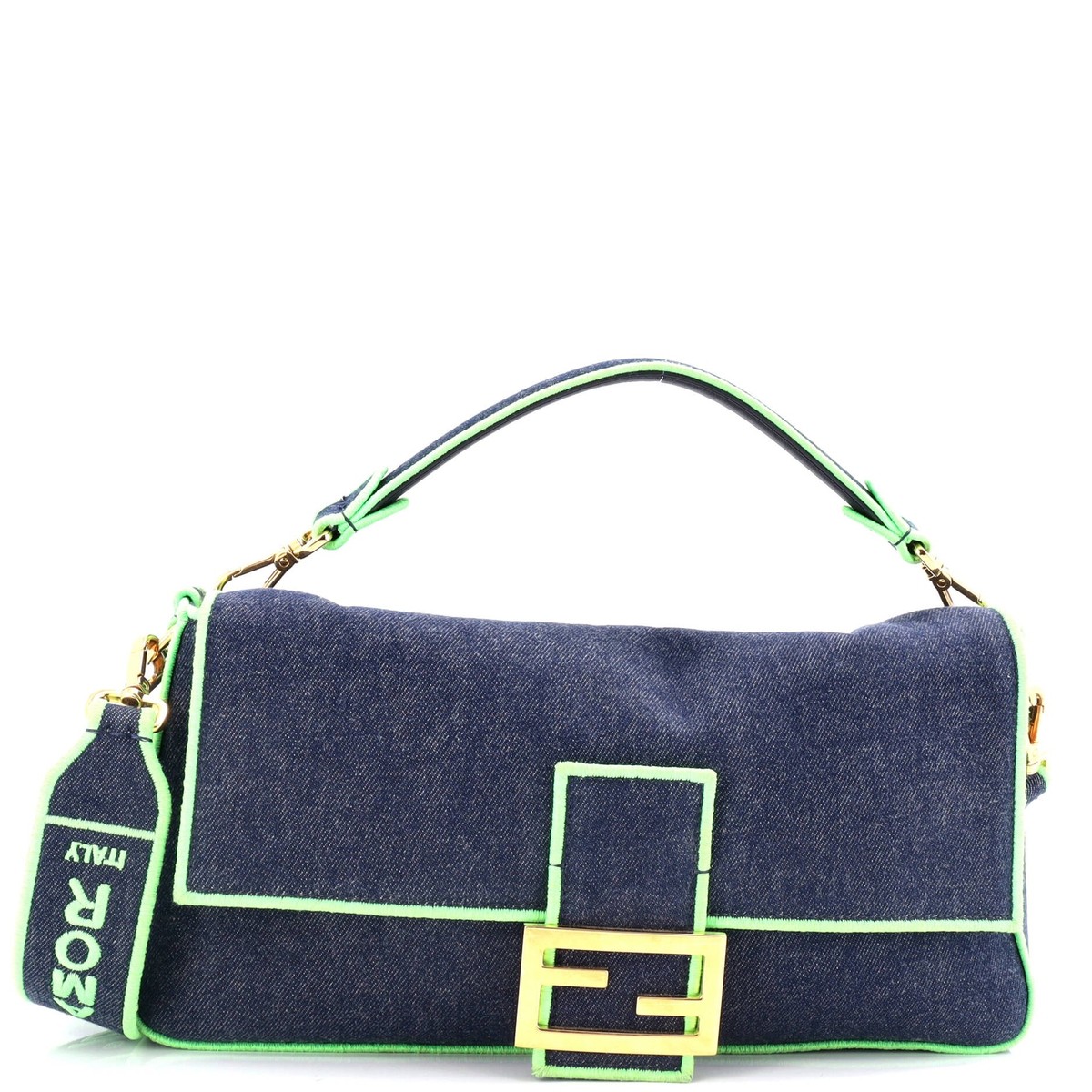 ショルダーバッグ・ポシェット FENDI Woman Crossbody bags Gnawed Blue 8BL155 AUPX F1SKL By The Way Soft Medium Fabric Blue | Fendi