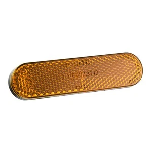 Détacteur Classic jaune boulons filetés M5 96x24 arrondi moto plaque d'immatriculation - Photo 1 sur 3