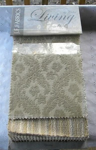 JF Fabrics Living by Color Upholstery Sample Fabric Book Textiles Swatches - Picture 1 of 12