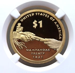 2011 S Sacagawea Dollar Wampanoag Treaty PF69 Ultra Cameo NGC - Picture 1 of 4