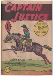 Australian Comic: Captain Justice #19 Calvert Publishing 1957 Feat Ben Hall - Bild 1 von 4
