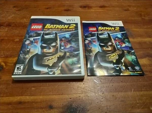 Lego Batman 2 DC Super Heroes - WII - W/ Green Lantern Emerald Knights DVD - Picture 1 of 12