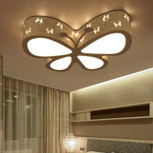 Kid's Room Ceiling Light Butterfly LED Chandelier Pendant Light w - Picture 1 of 5