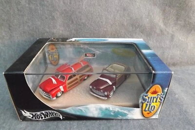 Hot Wheels SURF'S UP 49 Ford Woody + 46 Ragtop 1/64 Diecast 2 Pack 2003 # 57291 - Image 1 of 4