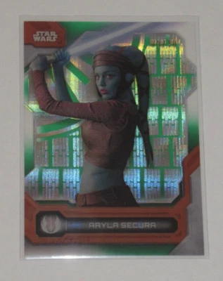 Topps Star Wars 2024 High Tek Aayla Secura Death Star Exterior Pattern Green /10 - Image 1 of 2