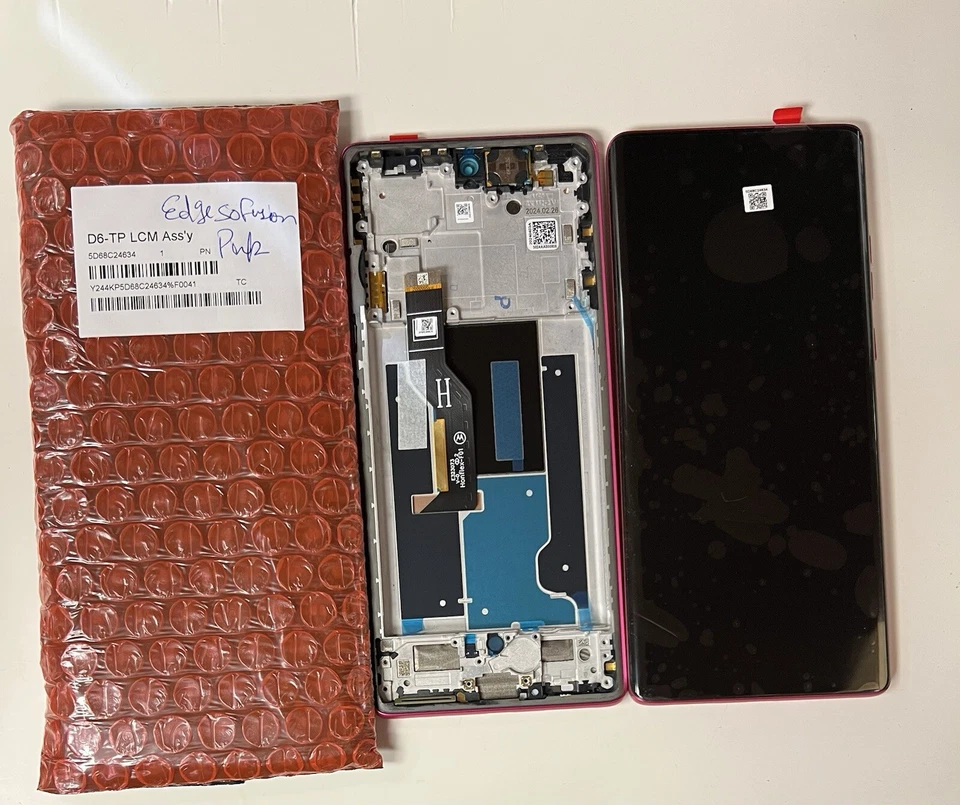Genuine Motorola Moto Edge 50 Fusion LCD Screen Display Touch Hot Pink  UK - Image 1 of 1