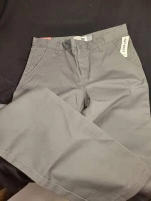 Новый! СТАРЫЙ темно-синий STARIGHT серый CHINO брюки размер 12 хаски с ярлыками регулируемая талия - Изображение 1 из 4