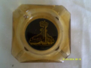 The Palace Club Casino Reno Nevada Aschenbecher, Vintage Souvenir Braunglas - Bild 1 von 1