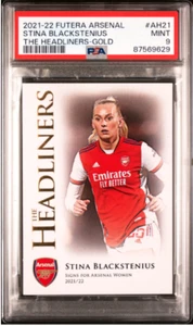 2021 FUTERA ARSENAL THE HEADLINERS STINA BLACKSTENIUS GOLD 1/25 - Imagen 1 de 2
