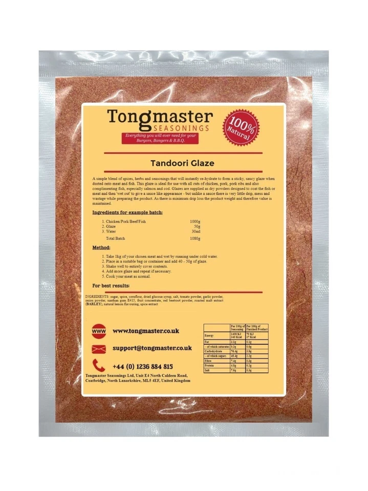 Tandoori Glaze - Meat Rub - 200g (Gluten Free) - Image 1 of 1