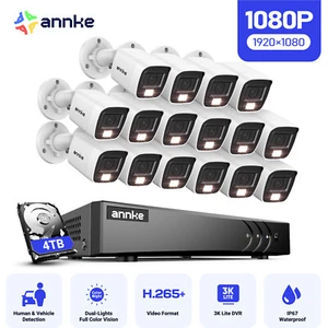 ANNKE 16CH 3K Lite DVR 1080P Security Camera System Outdoor Color Night AI IP67 - Picture 1 of 22