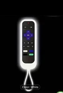 White Shockproof Case for Roku Ultra Roku 1 2 3 4 Remote Control Silicone Cover - Picture 1 of 7