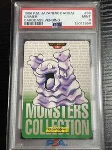 1996 P.M. Japanese Bandai Grimer Cardass Vending PSA MINT 9 - Picture 1 of 2