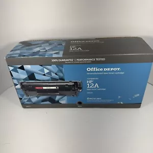 New Office Depot Reman Toner Cartridge Replaces HP 12A, Black - Picture 1 of 3