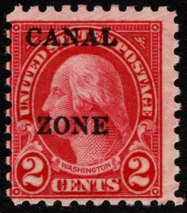Canal Zone Stamp Scott #97 Mint - 2 Cents Carmine Perf 10 George Washington VG-F - Picture 1 of 1