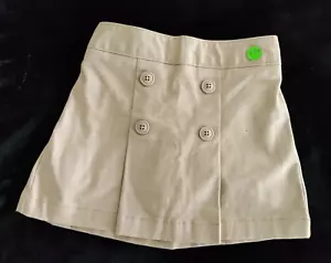 Old Navy Toddler Girls Beige Skort – Size XS (5T) – Casual Cotton Blend Bottoms - Picture 1 of 6