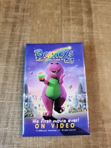 Barney's Great Adventure primo film su video spilla pulsante posteriore 1998 - Foto 1 di 4