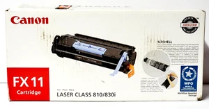 Canon FX11 Toner Cartridge Genuine Black OEM 1153B001 Laser Class 810 / 830i NEW - Picture 1 of 4