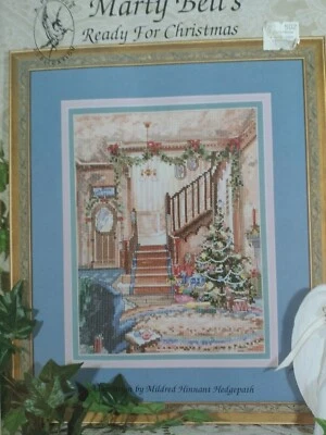 Cross Stitch Pattern "Ready for Christmas" by Marty Bell; Pegasus Publications - Image 1 of 2