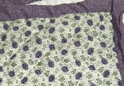 "Funda de almohada acolchada Sunham Home de colección fundas púrpura floral casa de campo 20"" x 36"" 2 piezas" Foto 1 de 4