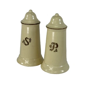 Pfaltzgraff Village Salt Pepper Shaker Set of 2 VINTAGE 6-25 With Stoppers EUC - Picture 1 of 17