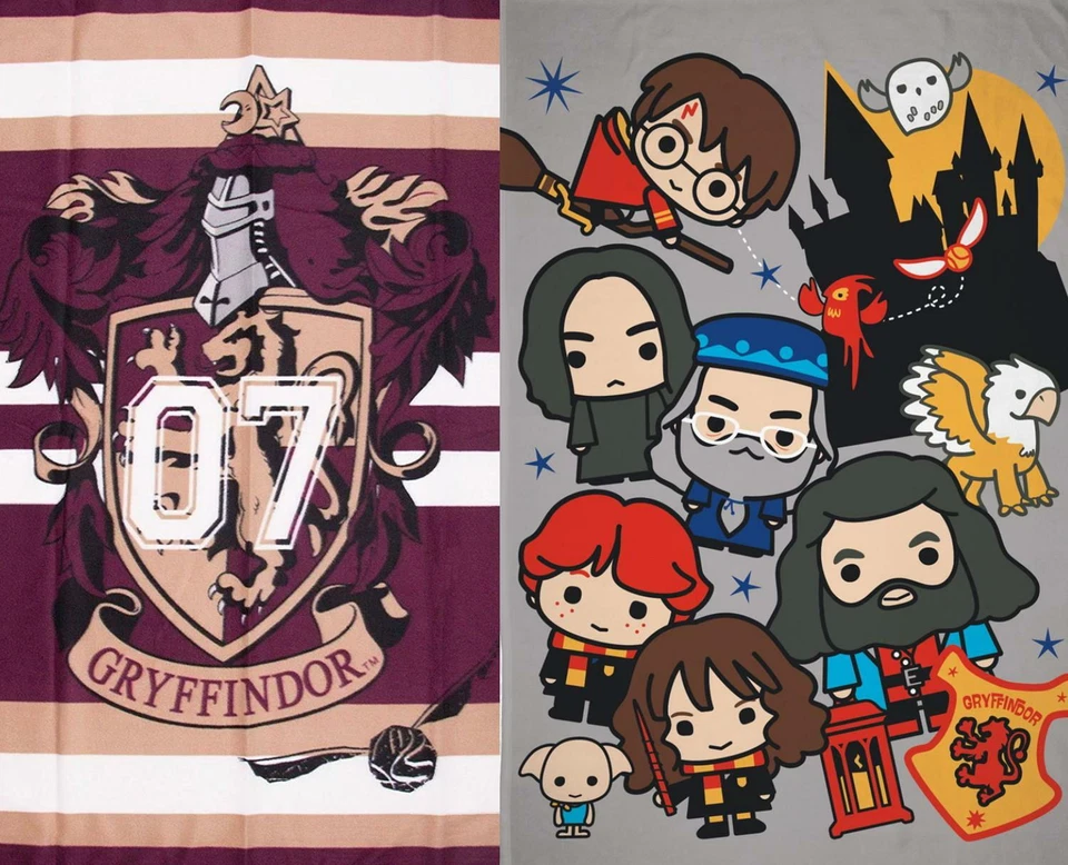 Official Harry Potter Licensed Fleece Blanket Bed Throw Hogwarts Muggles