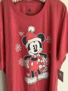NWT 3XL Mickey Mouse Santa Hat T-shirt Disney Store Winter Holiday Christmas - Picture 1 of 5
