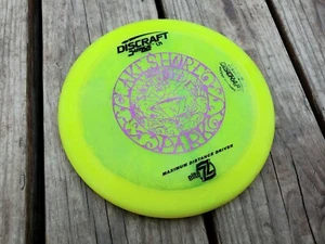 Discraft Elite Z PFN Surge w/ Ultra Grip 175g Yellow Disc Golf Driver OOP RARE - Picture 1 of 2