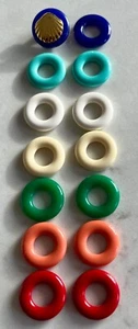 Clip Earrings with Interchangeable Colored Rings - Picture 1 of 1