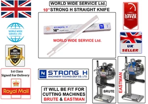 EASTMAN 627&629 STRONG H STRAIGHT KNIFE (10'') INDUSTRIAL CUTTING MACHNE PART - Picture 1 of 4