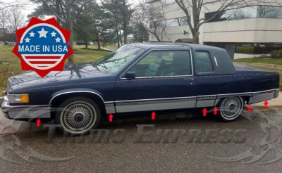 1991-1993 Cadillac Fleetwood 2Dr Coupe Rocker Panel Trim Cover FL 5 3/4" 14Pc - Image 1 of 2