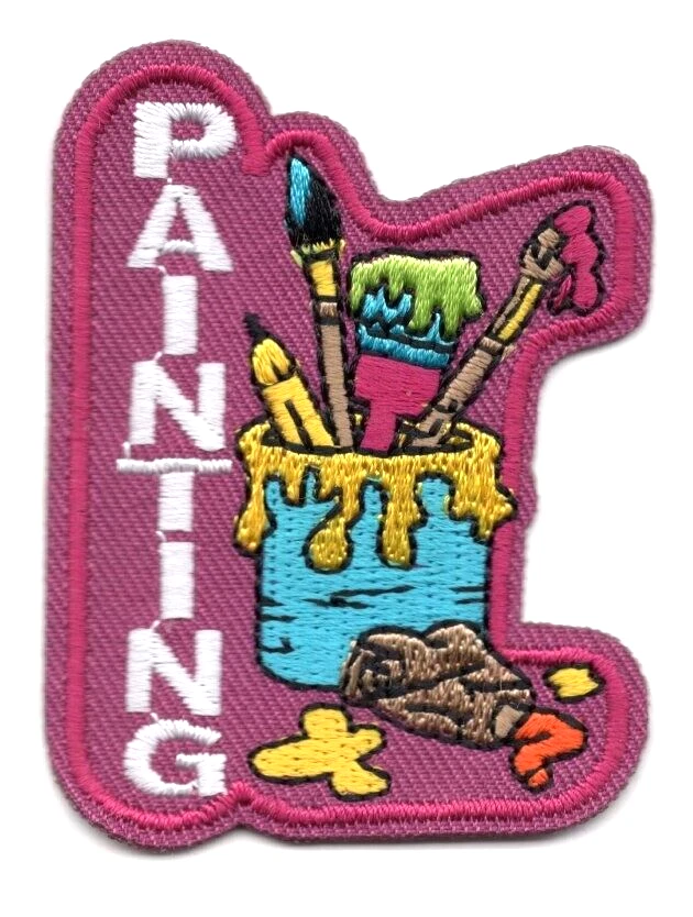 PAINTING Iron On Patch Artist Crafts Hobby - Image 1 of 1